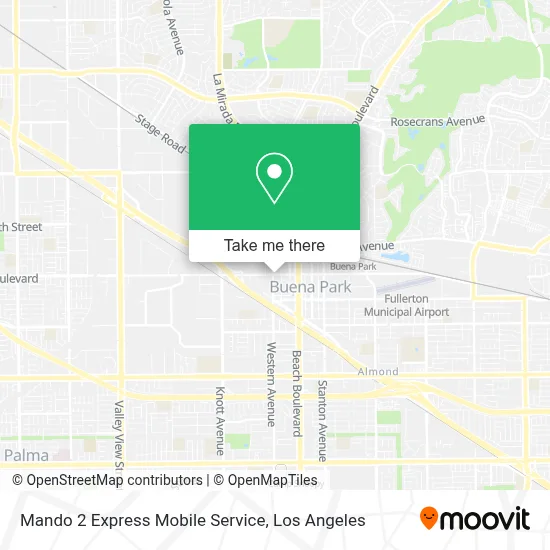 Mando 2 Express Mobile Service map