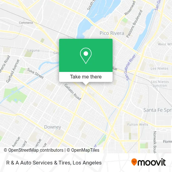 R & A Auto Services & Tires map