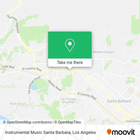 Instrumental Music Santa Barbara map