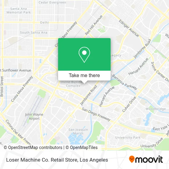Loser Machine Co. Retail Store map