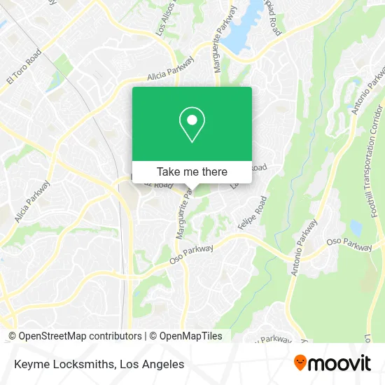 Keyme Locksmiths map