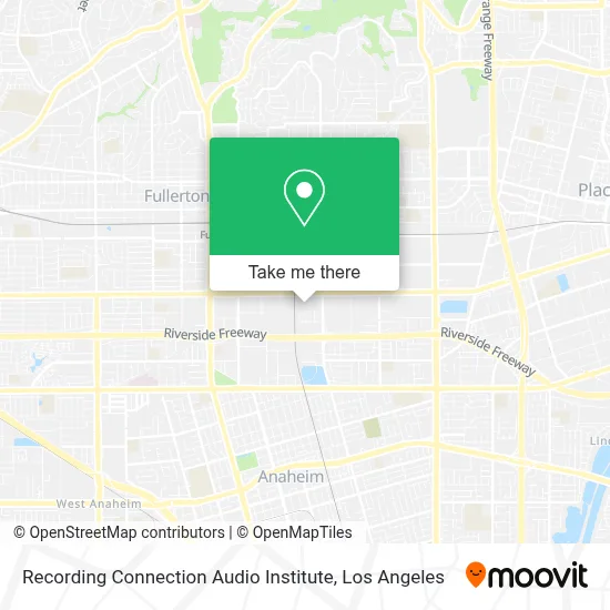 Recording Connection Audio Institute map