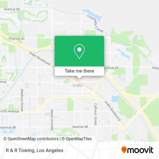 R & R Towing map