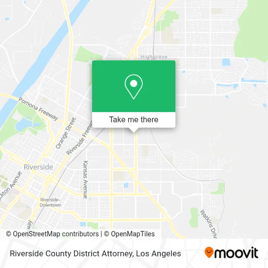 Riverside County District Attorney map