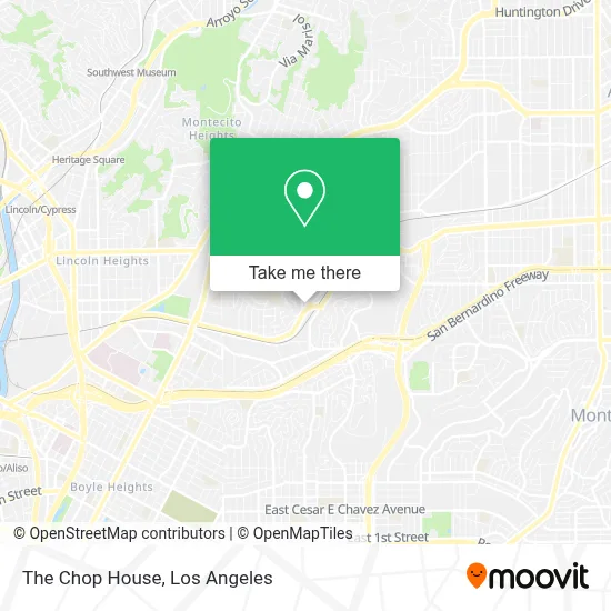 The Chop House map