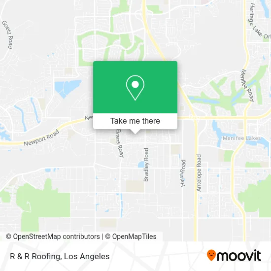R & R Roofing map