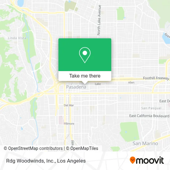 Rdg Woodwinds, Inc. map