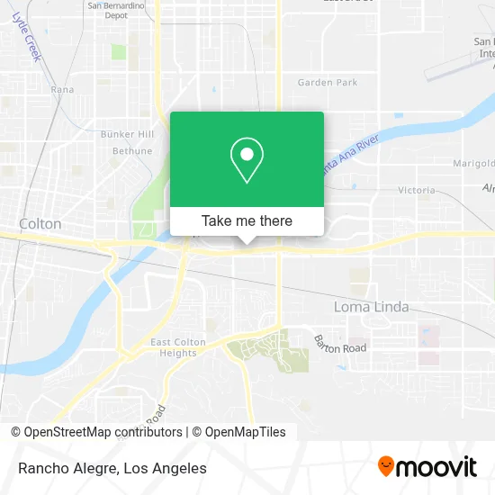 Rancho Alegre map