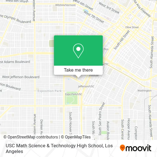USC Math Science & Technology High School map