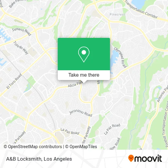 A&B Locksmith map