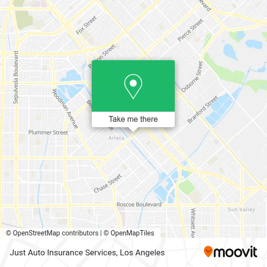 Just Auto Insurance Services map