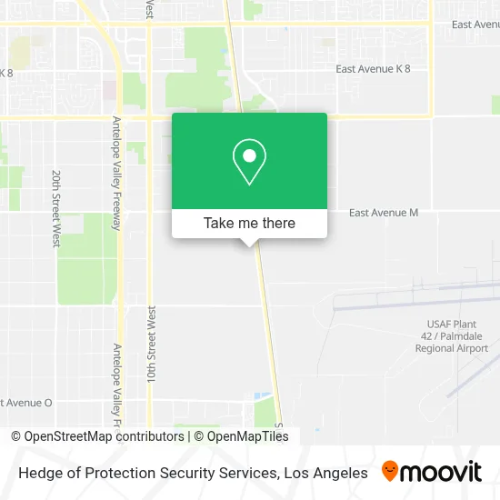 Hedge of Protection Security Services map