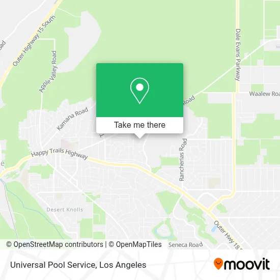 Universal Pool Service map