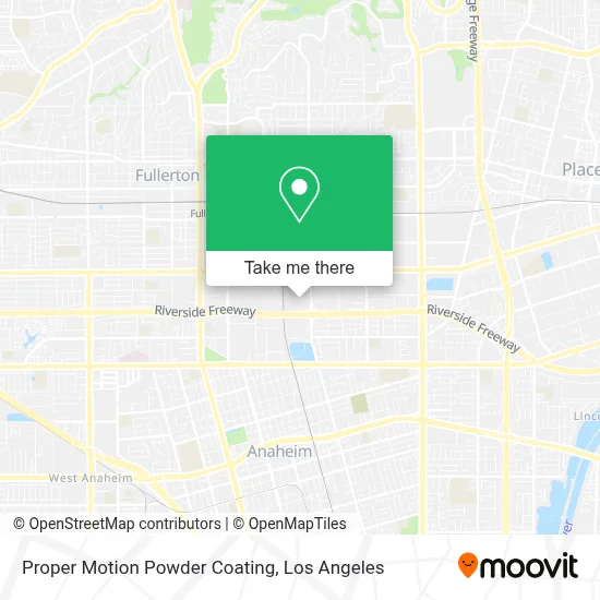 Proper Motion Powder Coating map