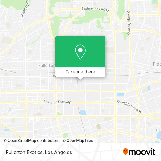 Fullerton Exotics map