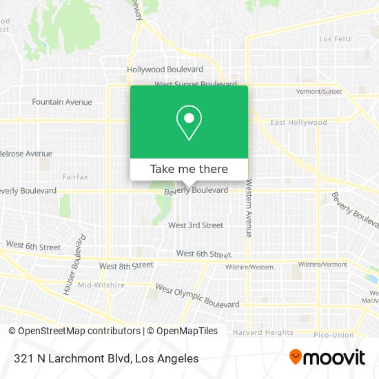 321 N Larchmont Blvd map