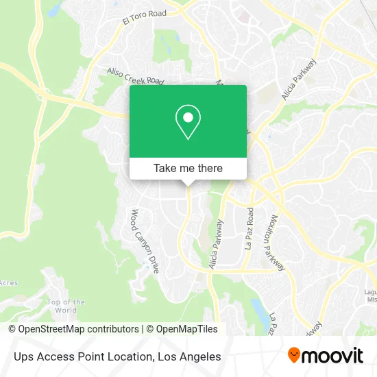 Ups Access Point Location map