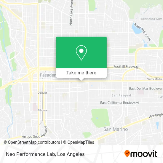 Neo Performance Lab map