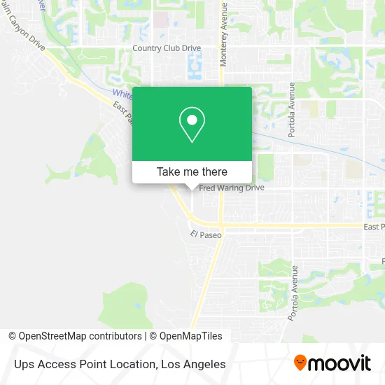 Ups Access Point Location map