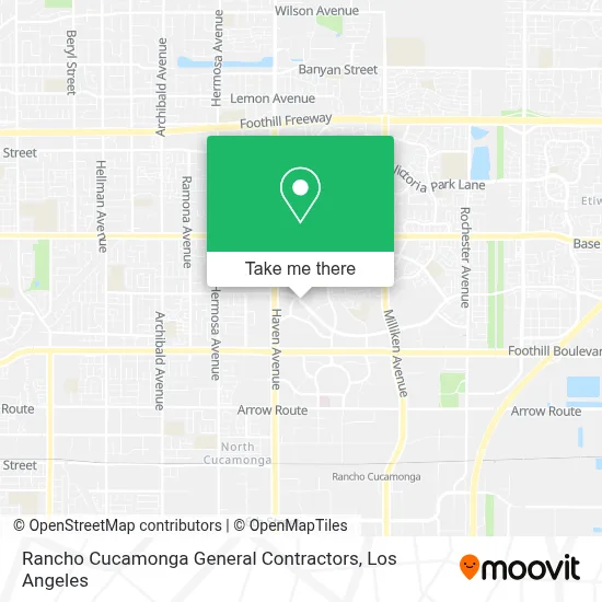 Rancho Cucamonga General Contractors map