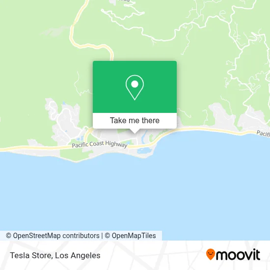 Tesla Store map