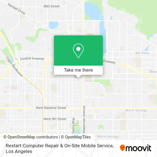 Restart Computer Repair & On-Site Mobile Service map