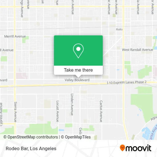 Rodeo Bar map