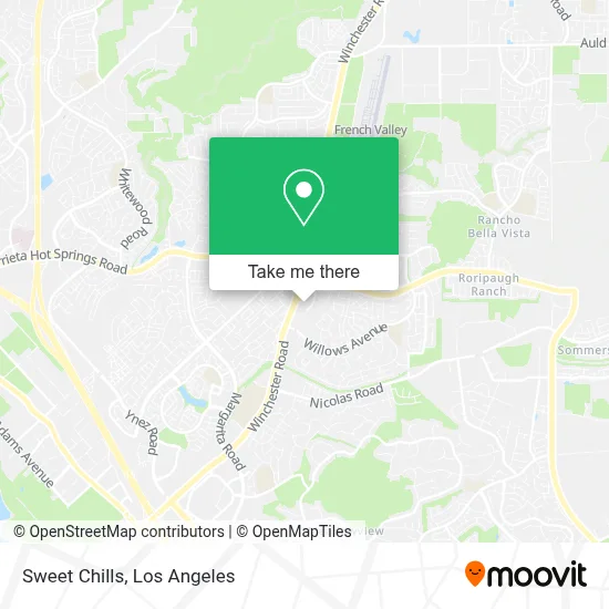 Sweet Chills map