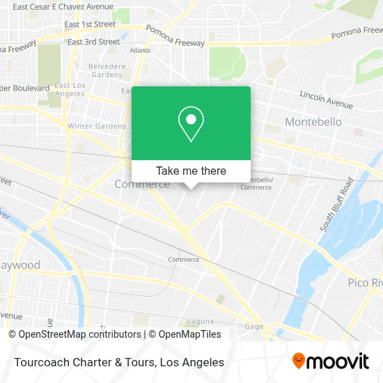 Tourcoach Charter & Tours map