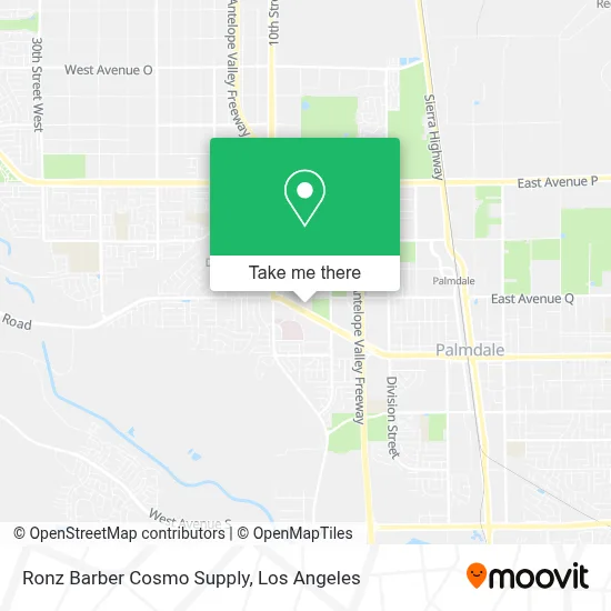 Ronz Barber Cosmo Supply map