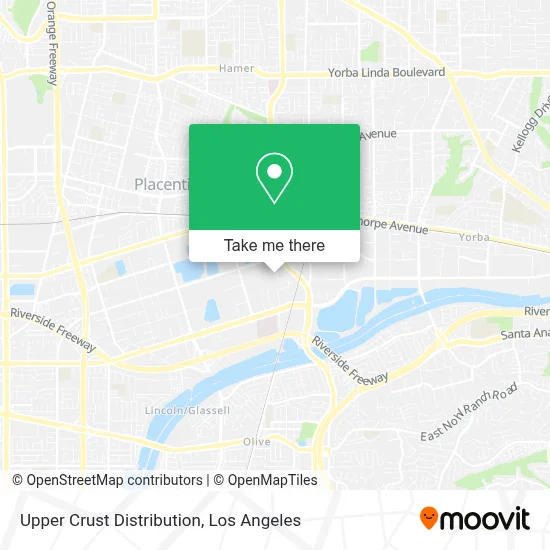Upper Crust Distribution map