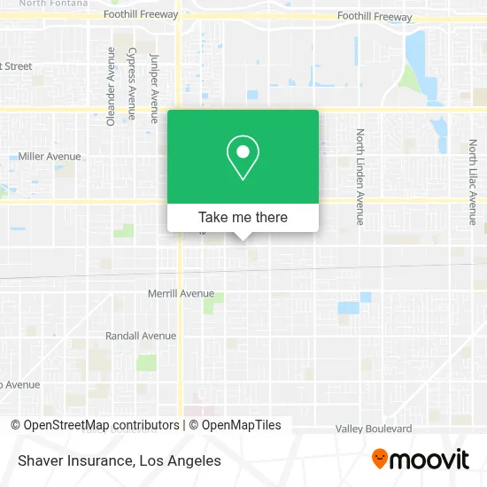 Shaver Insurance map