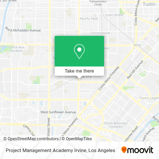 Project Management Academy Irvine map