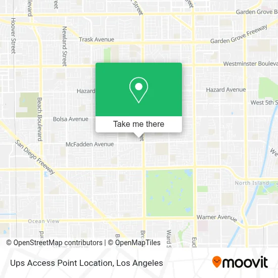 Ups Access Point Location map
