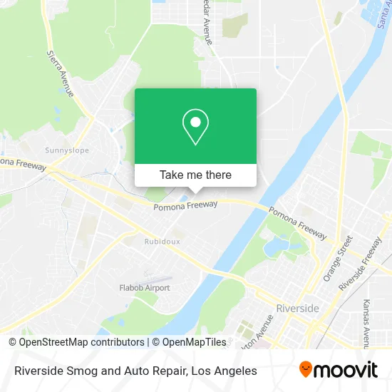 Riverside Smog and Auto Repair map
