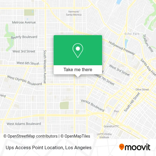 Ups Access Point Location map