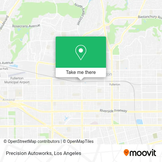 Precision Autoworks map