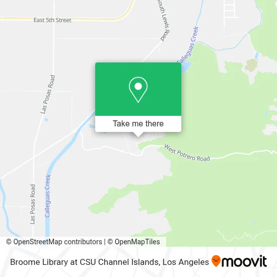 Broome Library at CSU Channel Islands map