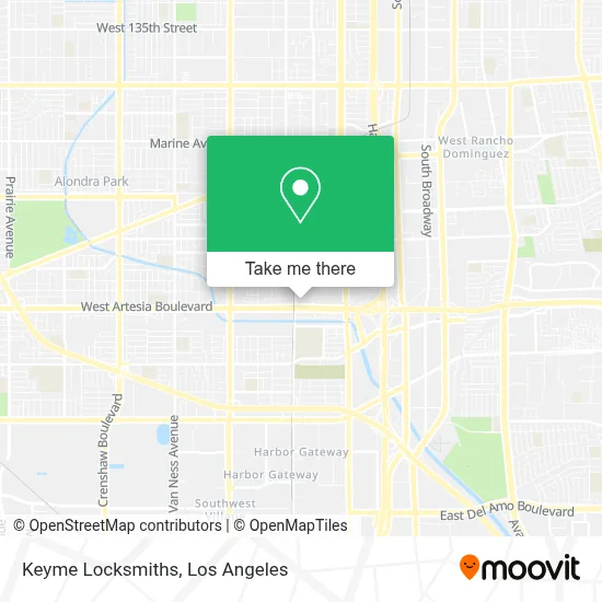 Keyme Locksmiths map