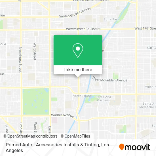 Primed Auto - Accessories Installs & Tinting map