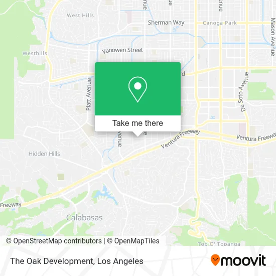 The Oak Development map