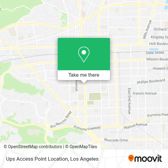 Ups Access Point Location map