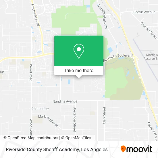 Riverside County Sheriff Academy map