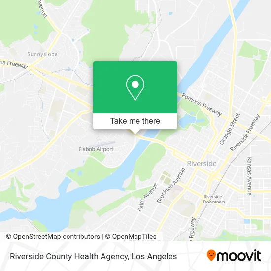 Riverside County Health Agency map