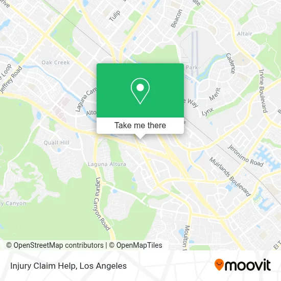 Injury Claim Help map