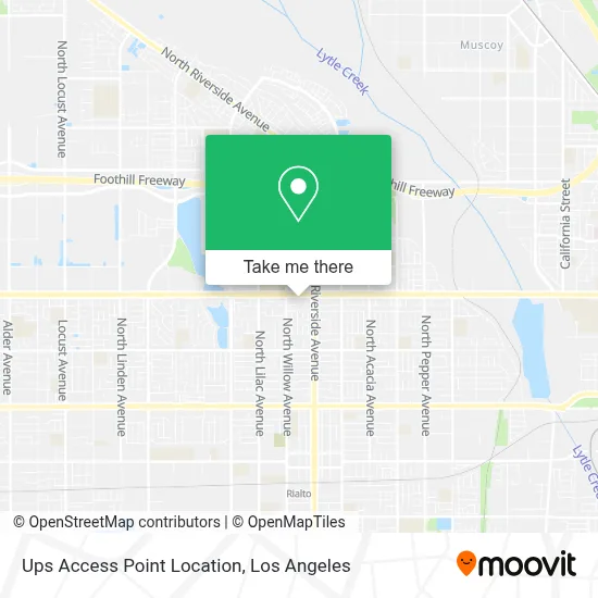 Ups Access Point Location map