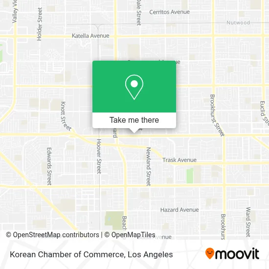Korean Chamber of Commerce map