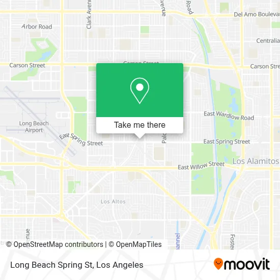 Long Beach Spring St map