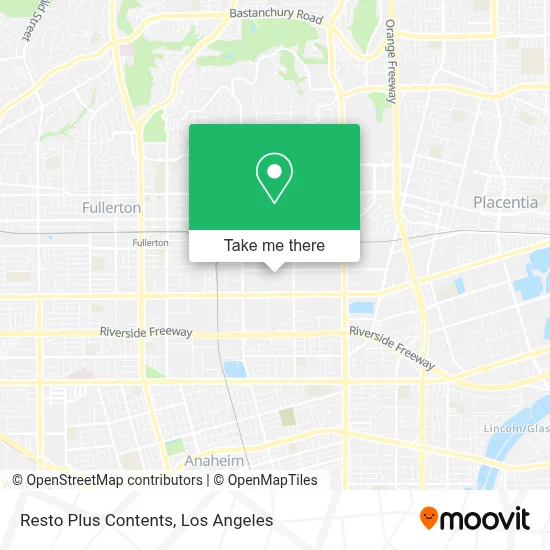 Resto Plus Contents map