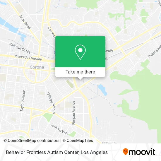 Behavior Frontiers Autism Center map